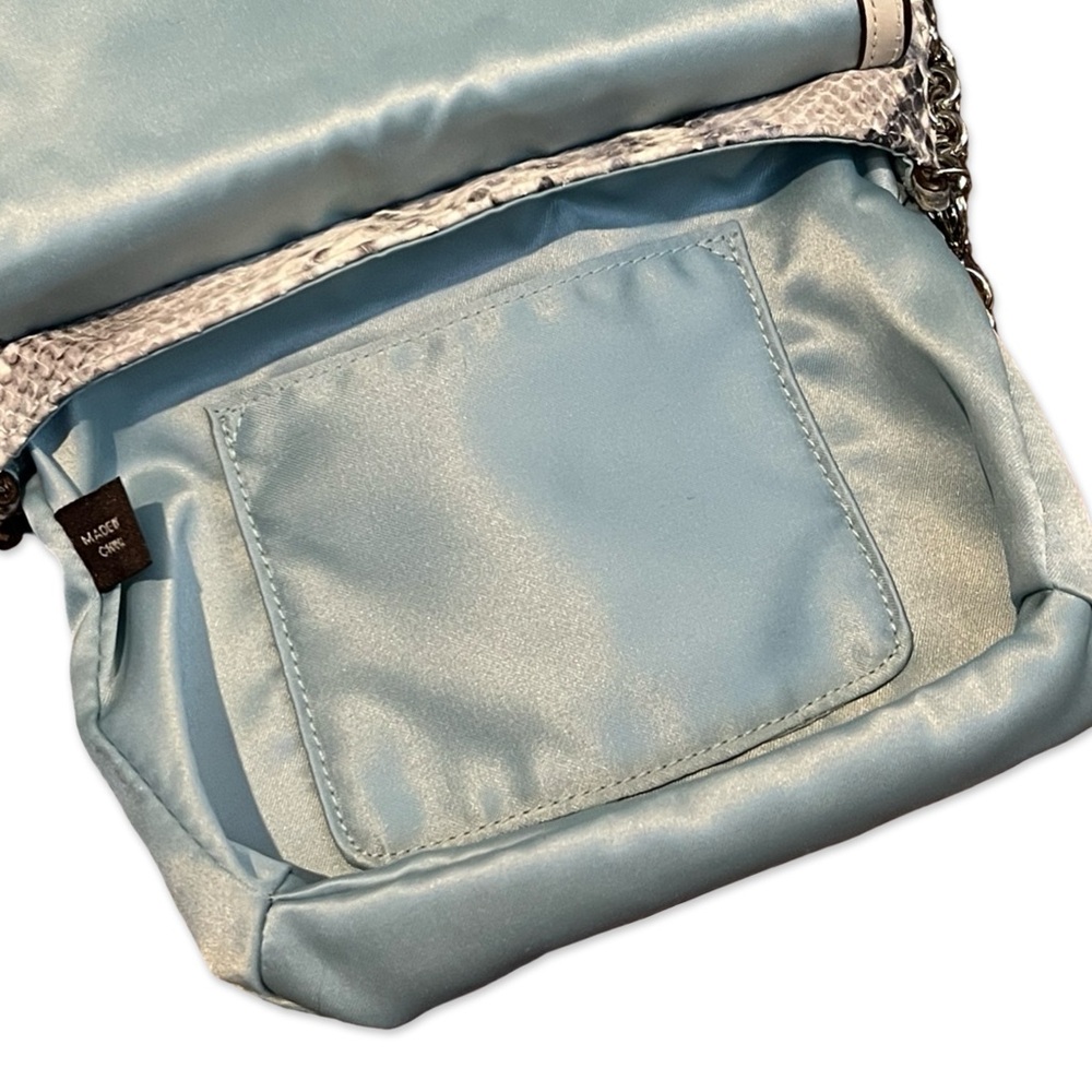 Coach Kristin Python-Embossed Metallic Leather Cr… - image 7